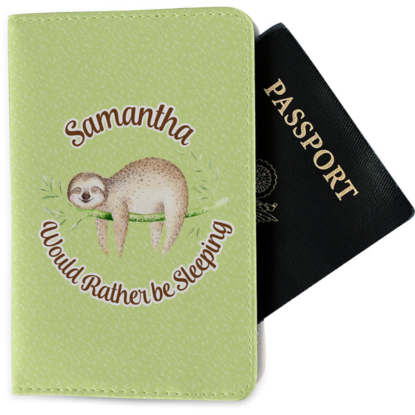 Custom Sloth Passport Holder - Fabric (Personalized)