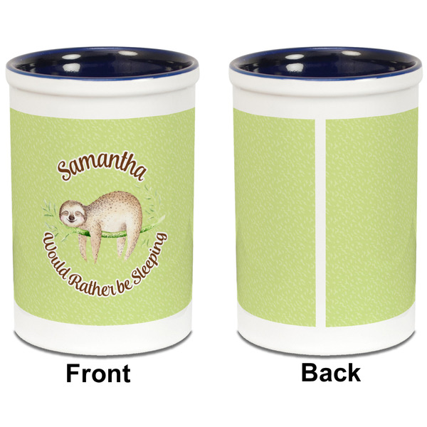 Sloth Pencil Holder - Blue - approval