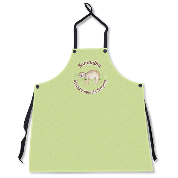 Custom Sloth Apron Without Pockets w/ Name or Text