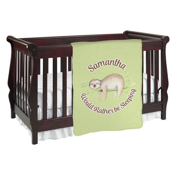 Custom Sloth Baby Blanket (Personalized)