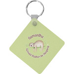 Sloth Diamond Plastic Keychain w/ Name or Text