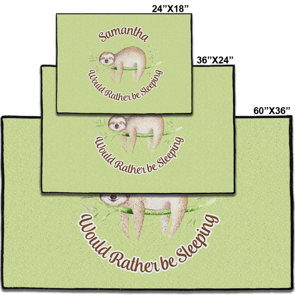 Sloth Personalized Door Mat - Group Parent IMF