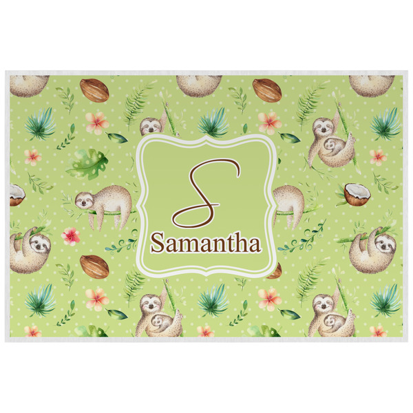 Sloth Personalized Placemat (Back)