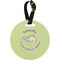 Sloth Personalized Round Luggage Tag