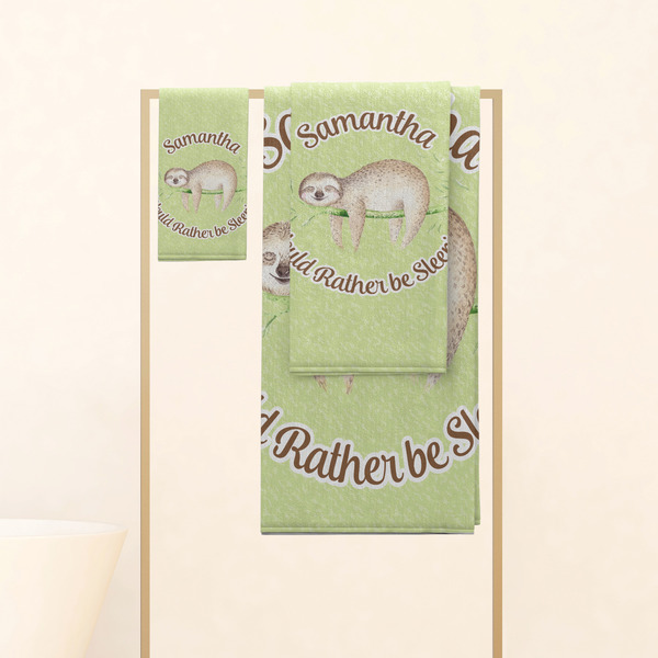 Sloth Personalized Towel Set