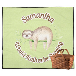 Sloth Outdoor Picnic Blanket (Personalized)
