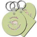Sloth Plastic Keychain (Personalized)