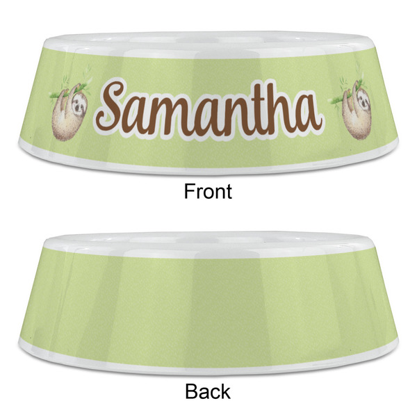 Sloth Plastic Pet Bowls - Large - APPROVAL