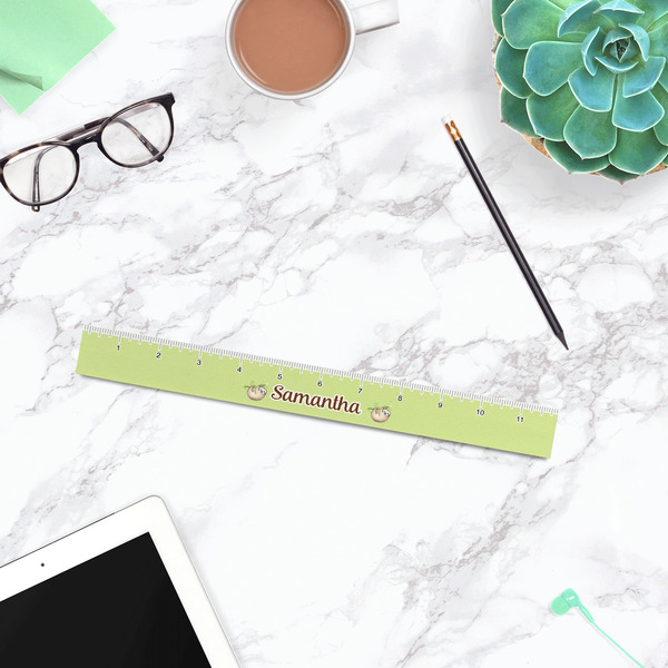Sloth Plastic Ruler - 12" - LIFESTYLE