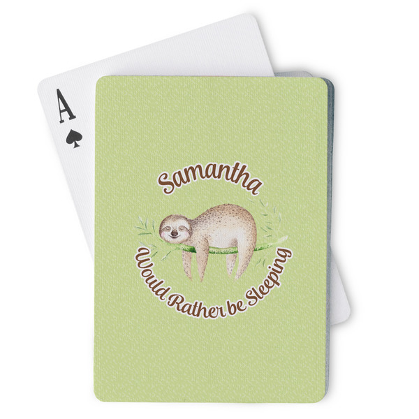 Custom Sloth Playing Cards (Personalized)