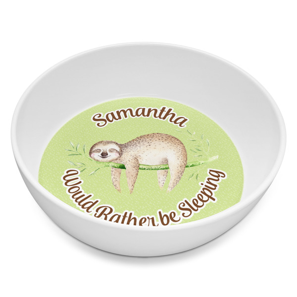 Custom Sloth Melamine Bowl - 8 oz (Personalized)