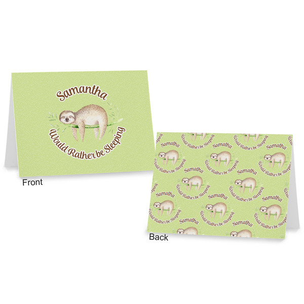 Sloth Postcard - Front and Back