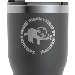 Sloth RTIC Tumbler - Black - Engraved Front & Back (Personalized)