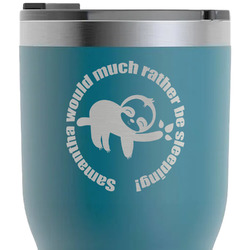 Sloth RTIC Tumbler - Dark Teal - Laser Engraved - Single-Sided (Personalized)