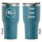 Sloth RTIC Tumbler - Dark Teal - Double Sided - Front & Back