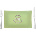 Sloth Rectangular Glass Lunch / Dinner Plate - Single or Set (Personalized)