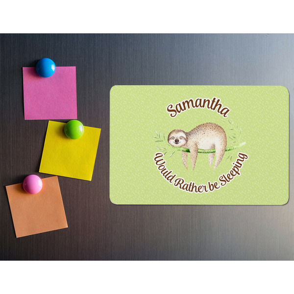 Sloth Rectangular Fridge Magnet - LIFESTYLE