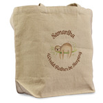 Sloth Reusable Cotton Grocery Bag (Personalized)