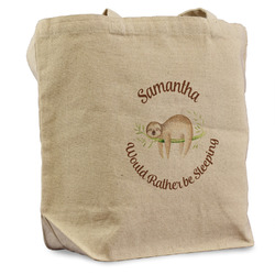 Sloth Reusable Cotton Grocery Bag (Personalized)