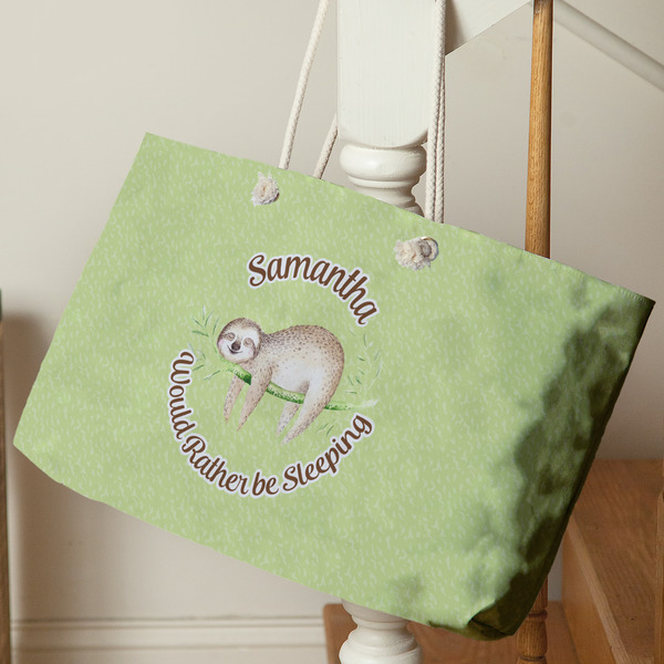 Sloth Large Rope Tote - Life Style