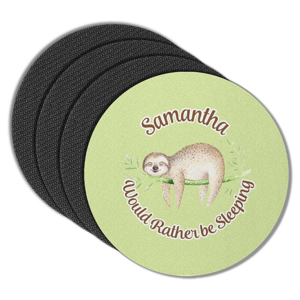 Sloth Round Coaster Rubber Back - Main