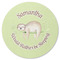 Sloth Round Rubber Backed Coaster (Personalized)