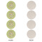 Sloth Round Linen Placemats - APPROVAL Set of 4 (single sided)