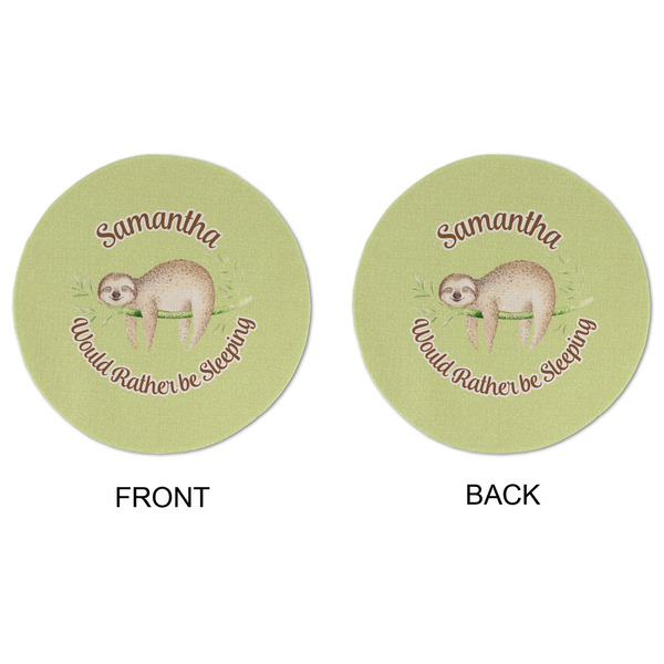 Sloth Round Linen Placemats - APPROVAL (double sided)