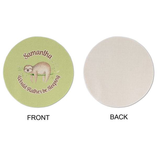 Sloth Round Linen Placemats - APPROVAL (single sided)