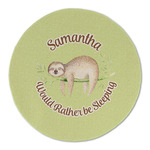 Sloth Round Linen Placemat (Personalized)
