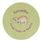 Sloth Round Linen Placemats - FRONT (Single Sided)