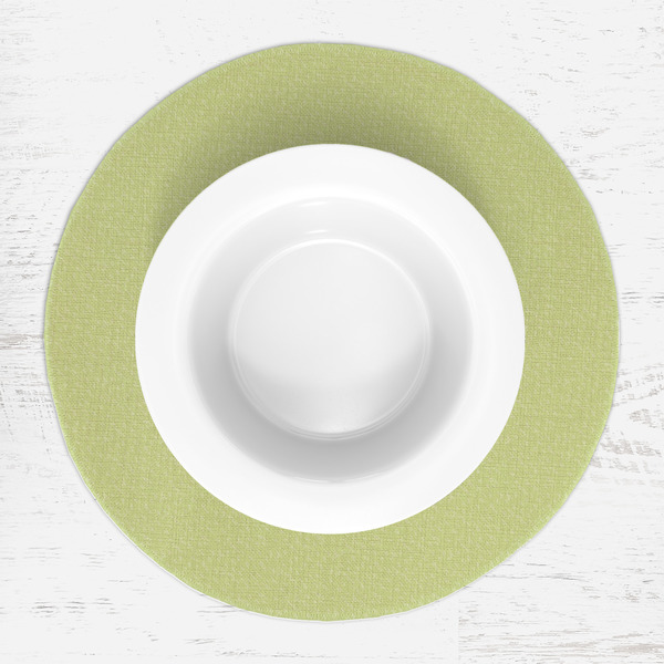 Sloth Round Linen Placemats - LIFESTYLE (single)