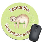Sloth Round Mouse Pad (Personalized)