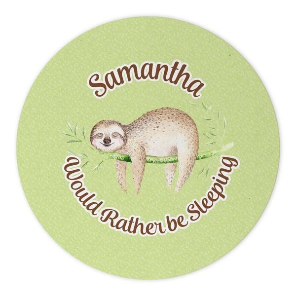 Sloth Round Paper Coaster - Approval