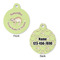 Sloth Round Pet ID Tag - Large - Approval
