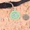 Sloth Round Pet ID Tag - Large - In Context