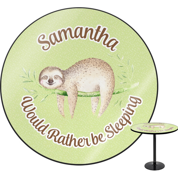 Custom Sloth Round Table - 30" (Personalized)