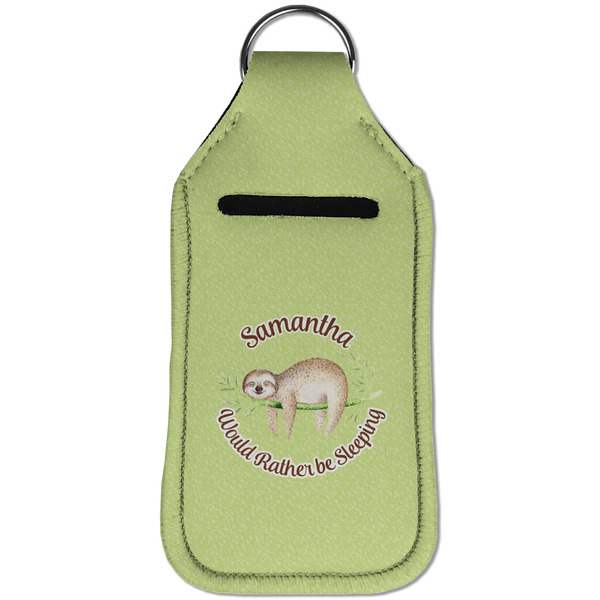 Sloth Sanitizer Holder Keychain - Large (Front)