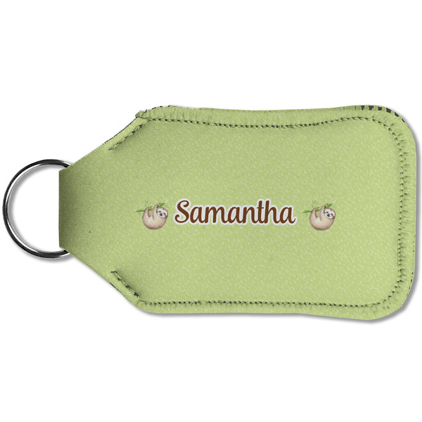 Sloth Sanitizer Holder Keychain - Small (Back)