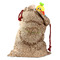 Sloth Santa Bag - Front (stuffed w toys) PARENT