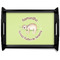 Sloth Black Wooden Tray - Large (Personalized)
