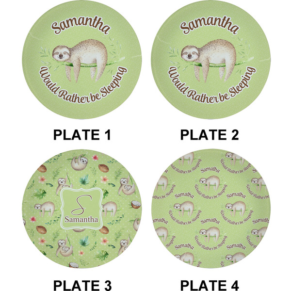 Sloth Set of Appetizer / Dessert Plates (Approval)