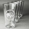 Sloth Set of Four Engraved Pint Glasses - Set View