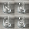 Sloth Set of Four Personalized Stemless Wineglasses (Approval)