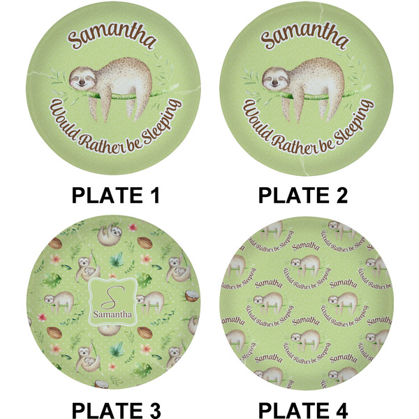 Sloth Set of Lunch / Dinner Plates (Approval)