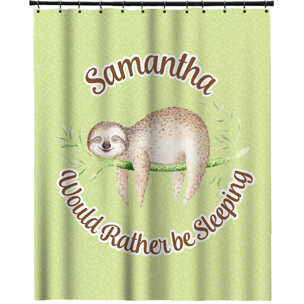 Custom Sloth Extra Long Shower Curtain - 70"x84" (Personalized)