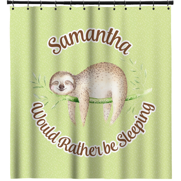 Custom Sloth Shower Curtain - 71" x 74" (Personalized)