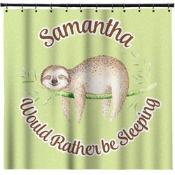 Sloth Shower Curtain - Custom Size (Personalized)