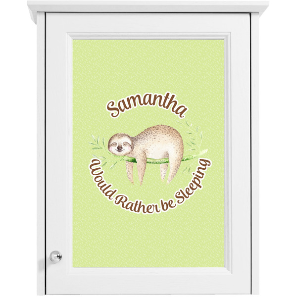 Sloth Single White Cabinet Decal