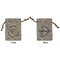 Sloth Small Burlap Gift Bag - Front & Back (Personalized)